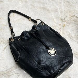 STUART WEITZMAN $895 Black Leather Bag Made in Italy